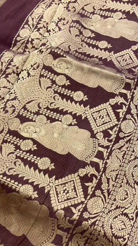 Premium Viscose Silk Saree(Coffee colour)
