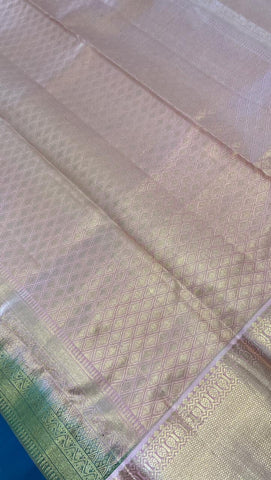 Pure zari handloom Kanjeevaram silk mark certified saree
