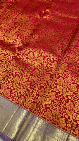 Pure Zari handloom Kanjeevaram silk mark certified saree