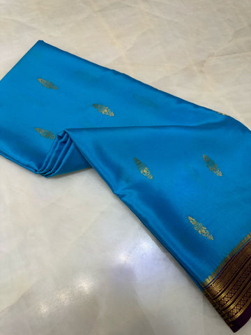 Pure Crepe Mysore Silk Certified Saree 100 GSM