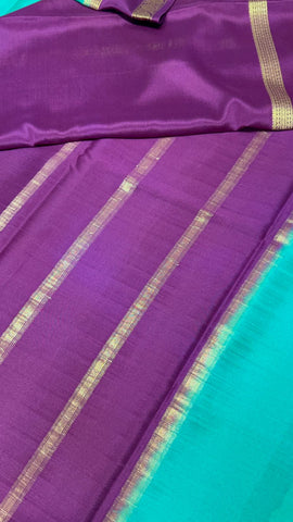 Pure crepe mysore silk saree silk mark certified 80 GSM