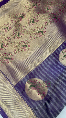Pure Moongha crepe silk saree