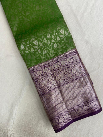 Premium Bridal Semi Kanchipuram Silk Saree