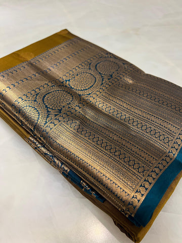 Half mix Kanjeevaram silk saree