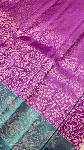 Pure zari handloom Kanjeevaram silk mark certified saree