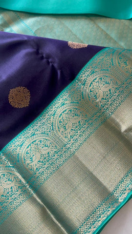 Half mix Kanjeevaram silk saree
