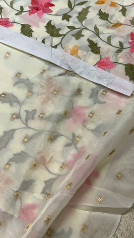 Premium wrinkle crepe silk saree