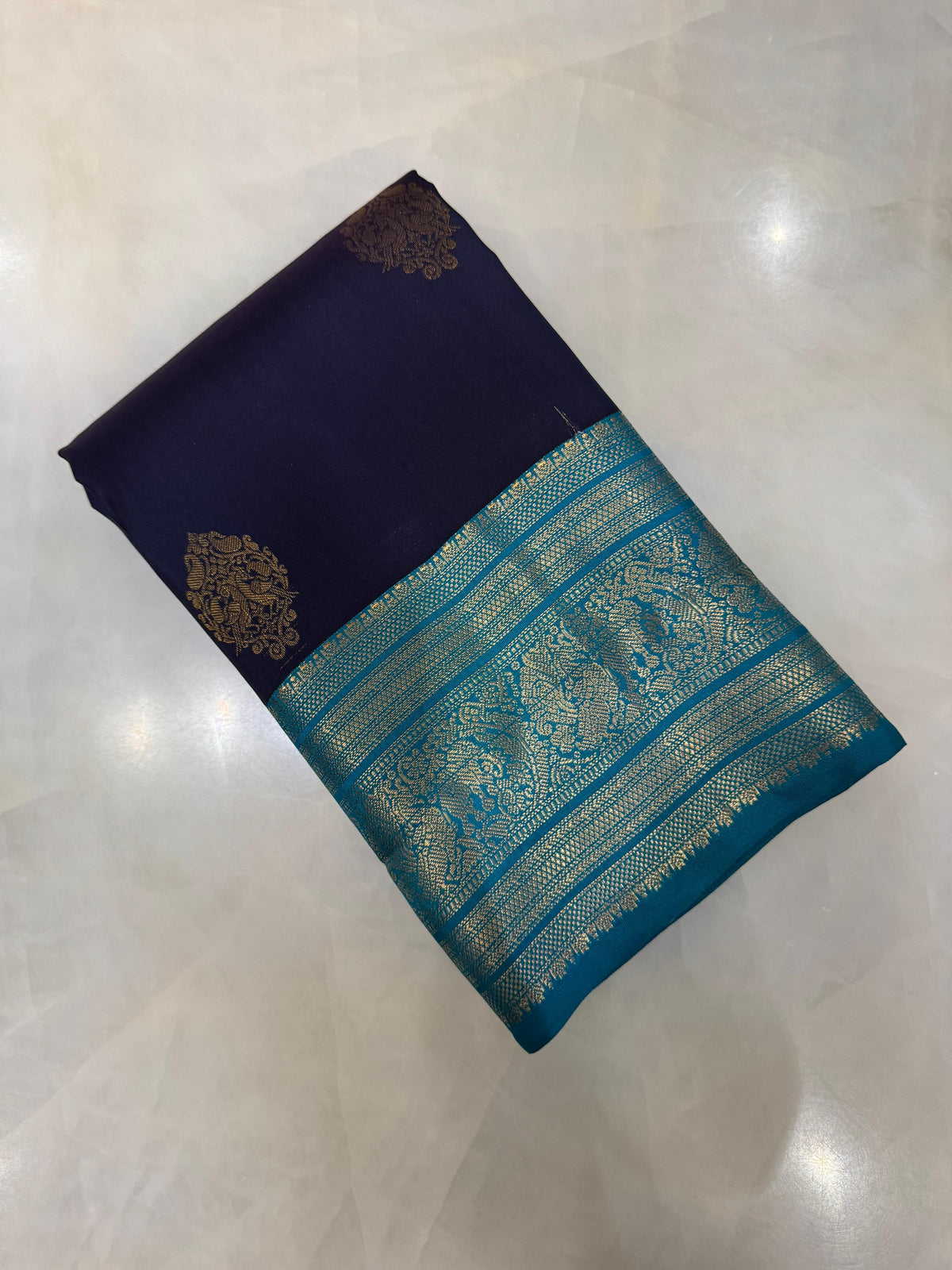 Half mix Kanjeevaram silk saree