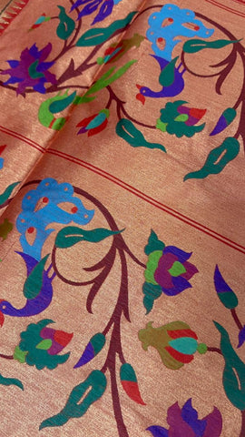 Premium Bagban Paithani saree