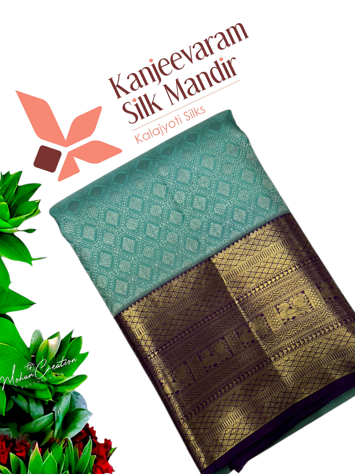 Pure Zari handloom Kanjeevaram silk mark certified saree