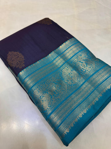 Half mix Kanjeevaram silk saree