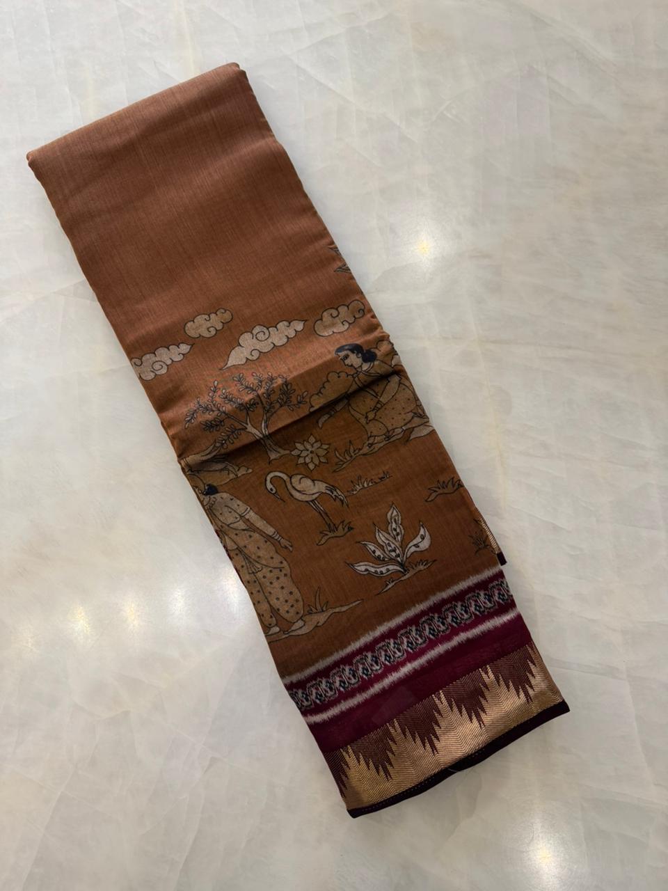 Premium Butter cotton saree