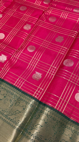 Pure Kanjeevaram silk mark certified saree