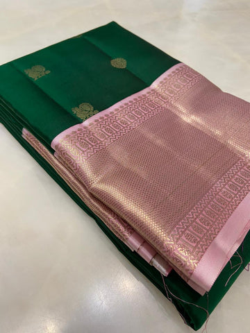 Pure zari handloom Kanjeevaram silk mark certified saree
