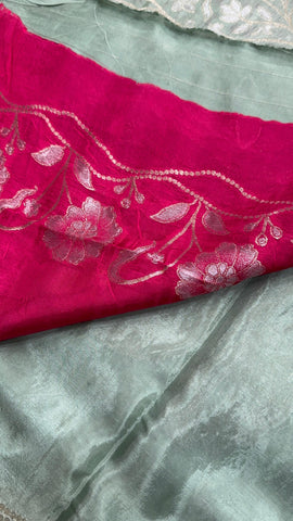Pure Chinnon Saree