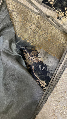 Designer Banarasi crepe saree