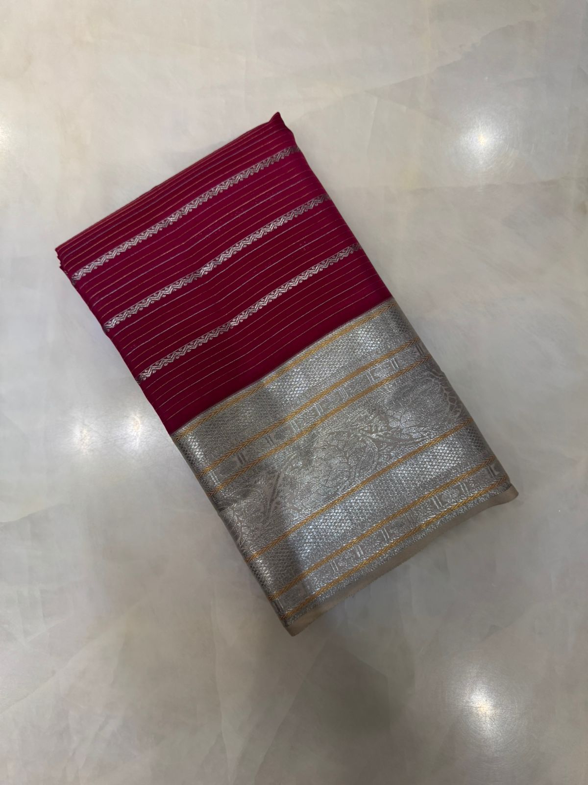 Half mix Kanjeevaram silk saree