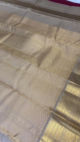 Pure Zari handloom Kanjeevaram silk mark certified saree