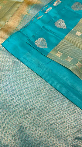 Half mix Kanjeevaram silk saree