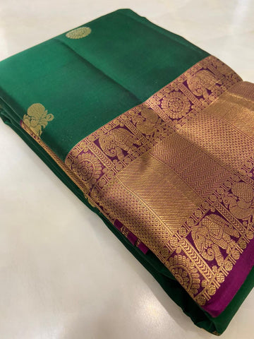 Half mix kanjeevaram silk saree