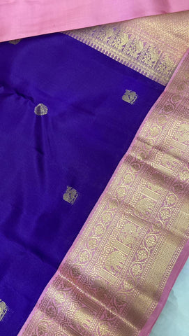 Half mix Kanjeevaram silk saree
