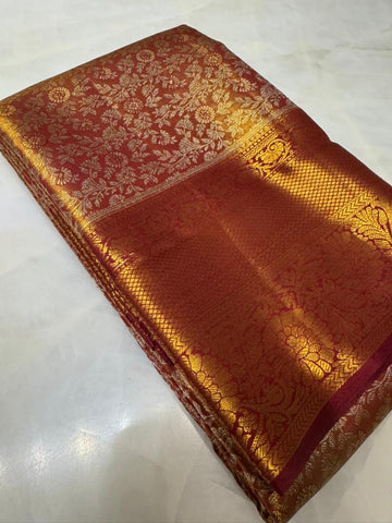 Half mix Kanjeevaram silk saree