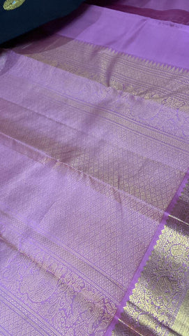 Pure Zari handloom Kanjeevaram silk mark certified saree (Dark coffee brown)