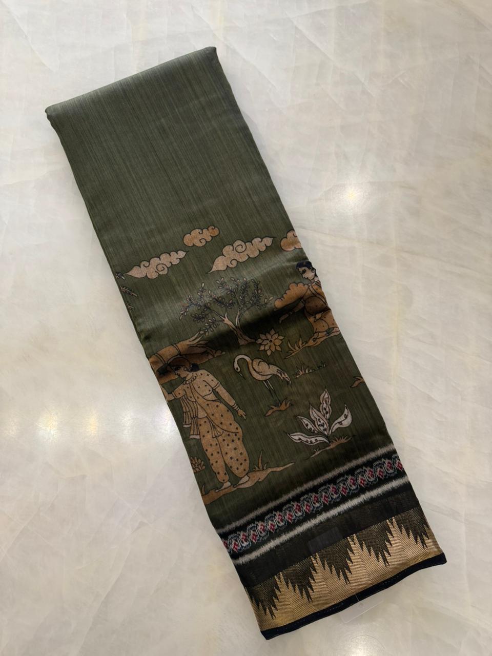 Premium Butter cotton saree