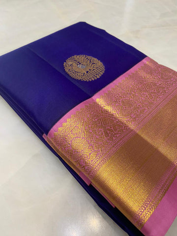 Pure Zari handloom Kanjeevaram silk mark certified saree