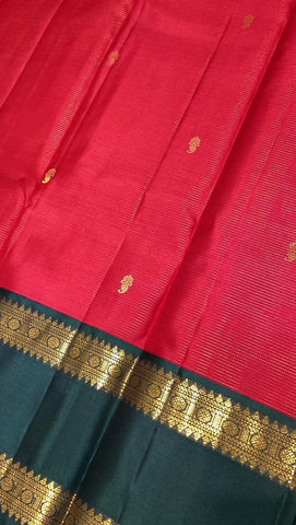Pure Zari handloom Kanjeevaram silk mark certified saree