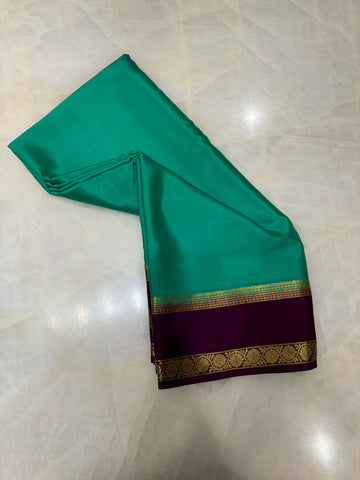 Pure crepe mysore silk saree silk mark certified 80 GSM