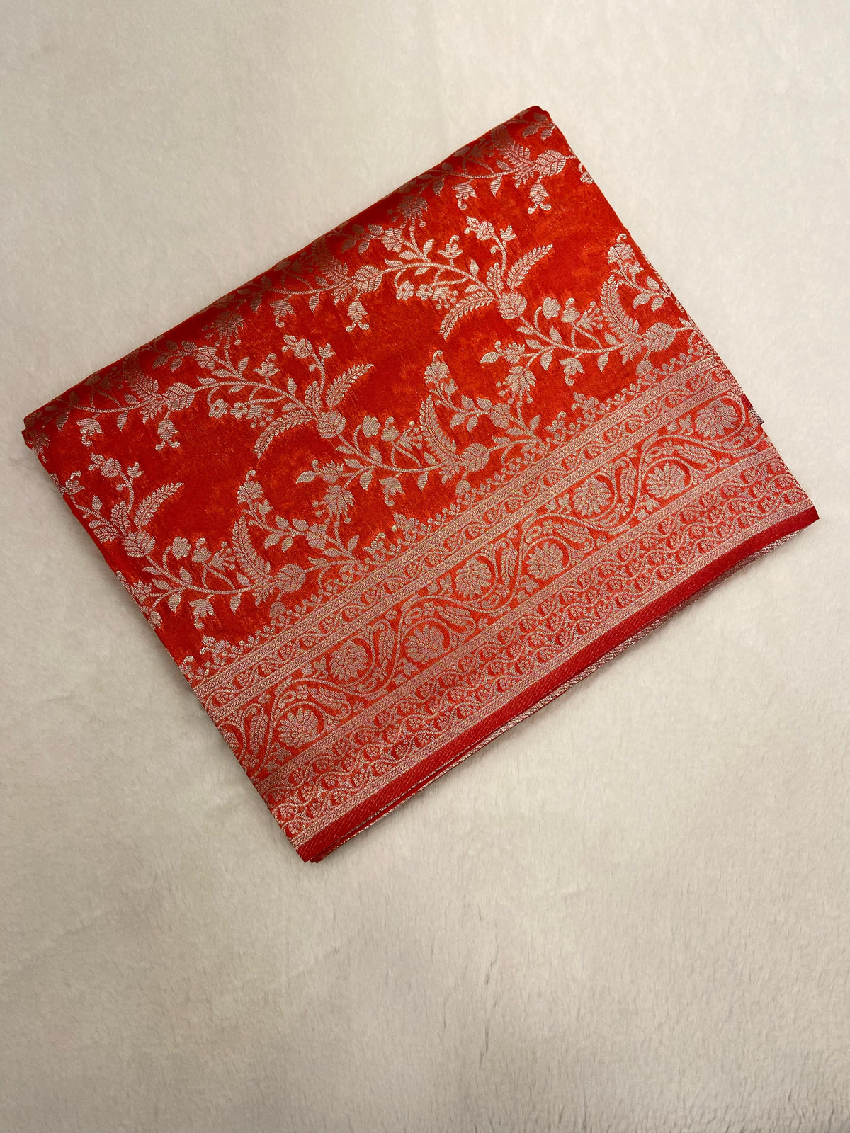 Red special Premium semi soft Georgette