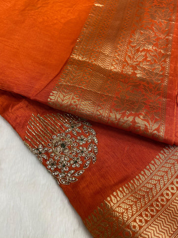 Pure Chinnon Saree