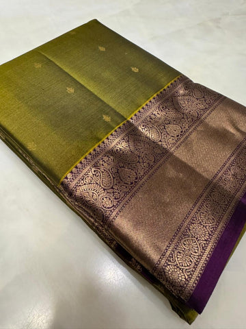 Pure zari handloom Kanjeevaram silk mark certified saree