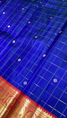 Pure Zari handloom Kanjeevaram silk mark certified saree