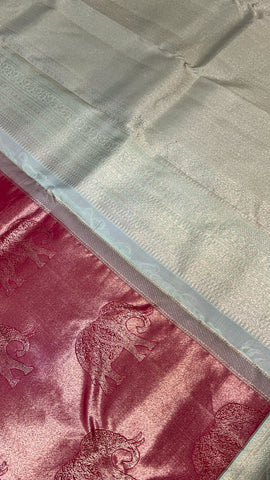 Pure Kanjeevaram silk mark certified saree