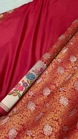 Premium semi Banarasi Kathan silk saree