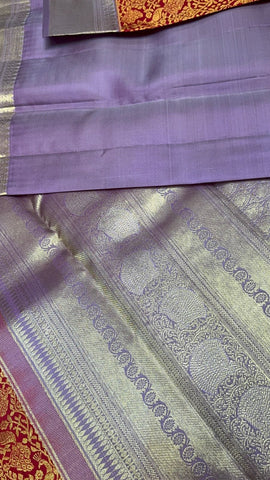 Pure Zari handloom Kanjeevaram silk mark certified saree