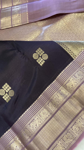 Half mix Kanjeevaram silk saree
