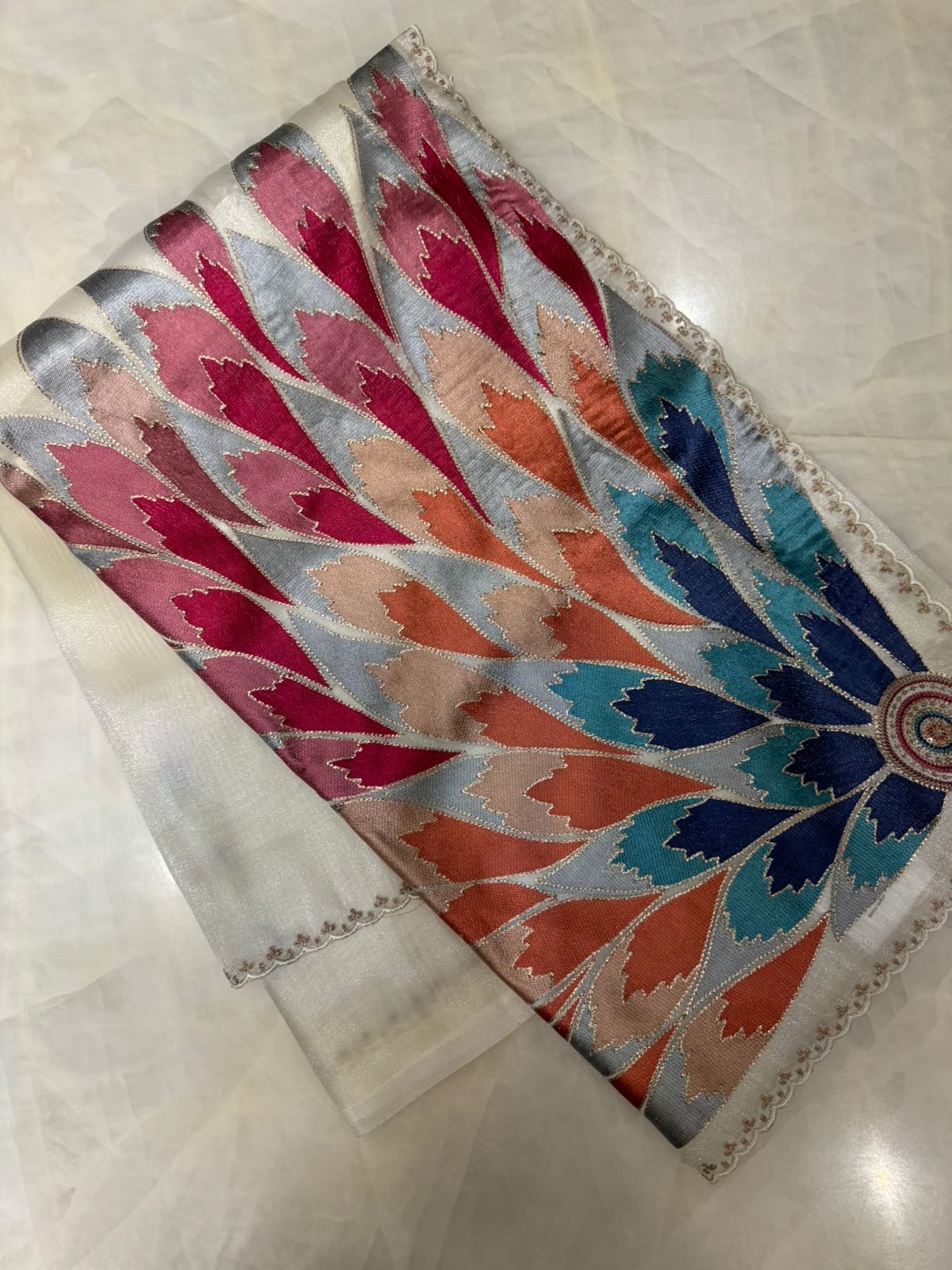 Pure tissue organza saree