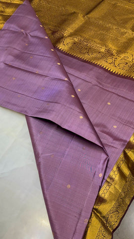 Pure 1G Zari handloom Kanjeevaram silk mark certified saree