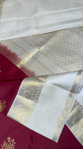 Pure Kanjeevaram silk mark certified saree