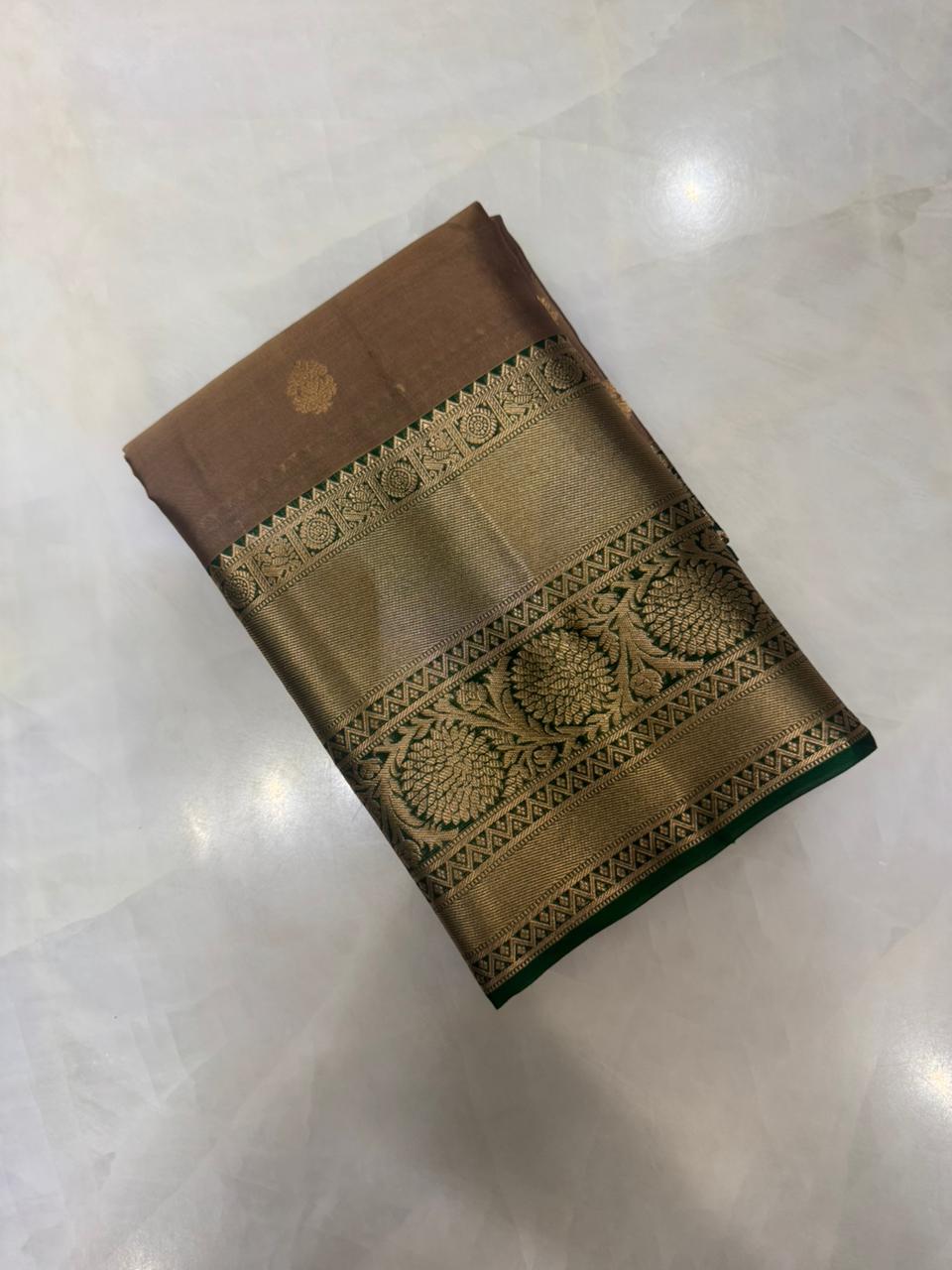 Half mix Kanjeevaram silk saree