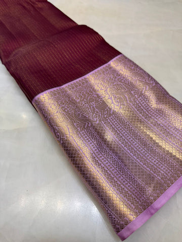 Pure Kanjeevaram silk mark certified saree