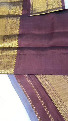 Pure Zari handloom Kanjeevaram silk mark certified saree