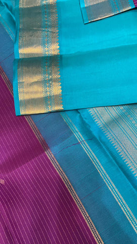 Pure Zari handloom Kanjeevaram silk mark certified saree