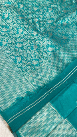 Butter crepe silk saree 💚