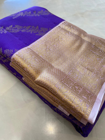 Pure zari handloom Kanjeevaram silk mark certified saree