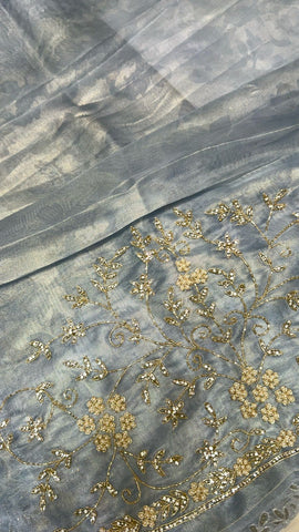 Premium tissue organza saree