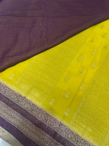 Premium quality wrinkle crepe silk saree